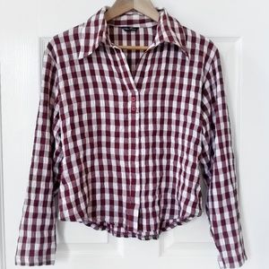 Checkered Plaid crop top